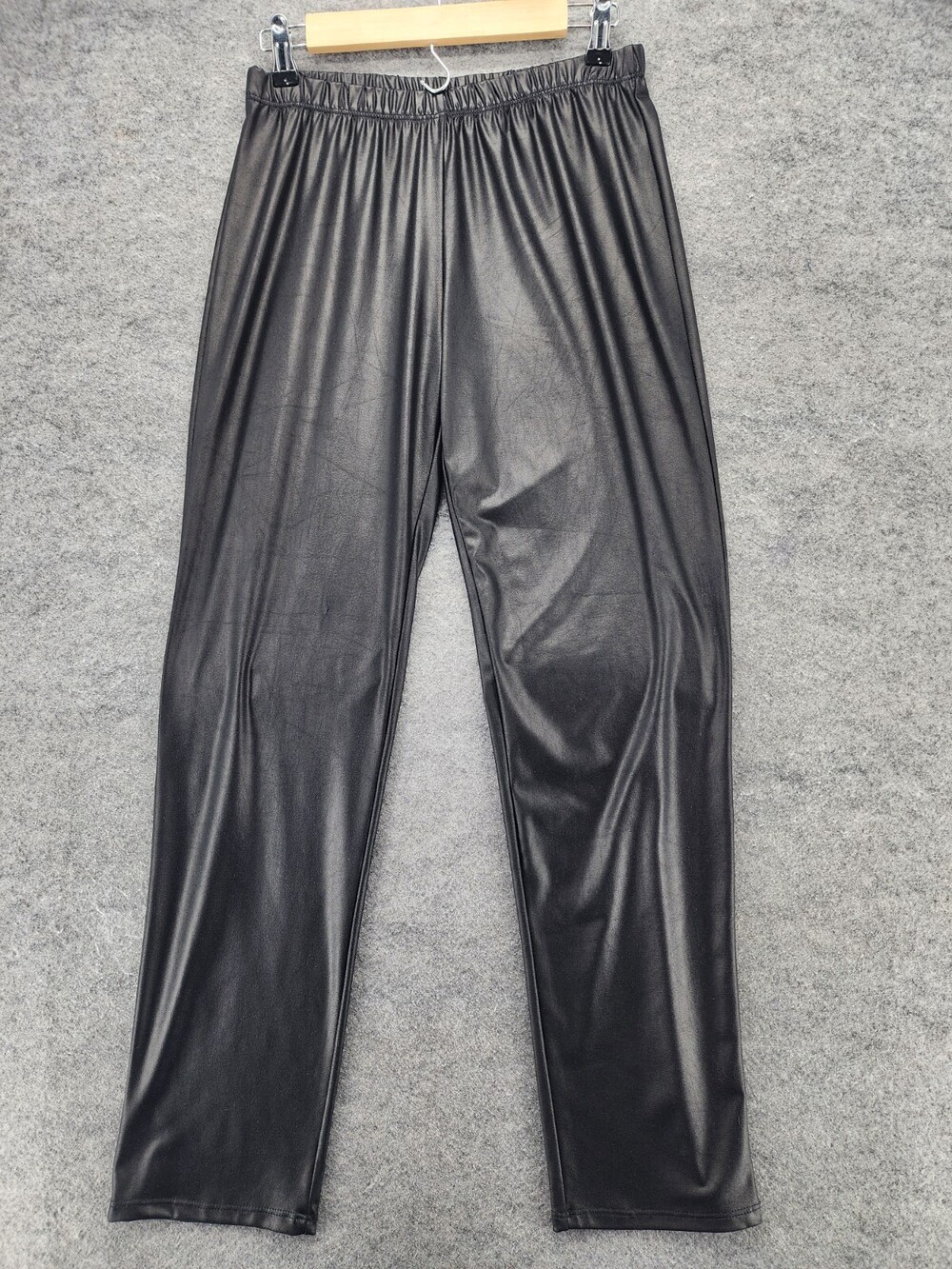 Ciara Sun Woo Pants Womens Large Pull On Black Faux Leather